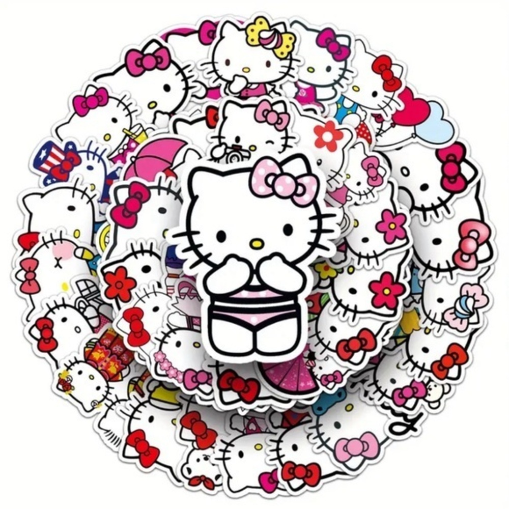Hello Kitty stickers - pack of 50